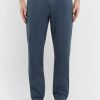 Navy Garment-Dyed Cotton-Twill Drawstring Trousers - FR Navy Garment-Dyed Cotton-Twill Drawstring Trousers - FR