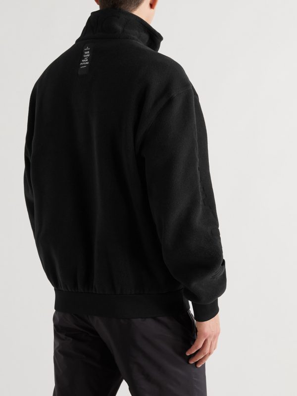 Logo-Debossed Polartec Fleece Half-Zip Sweatshirt - BK Logo-Debossed Polartec Fleece Half-Zip Sweatshirt - BK