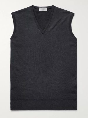 Hadfield Slim-Fit Merino Wool Sweater Vest