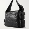 Superbusy Large Cracked-Leather Tote Bag - BK