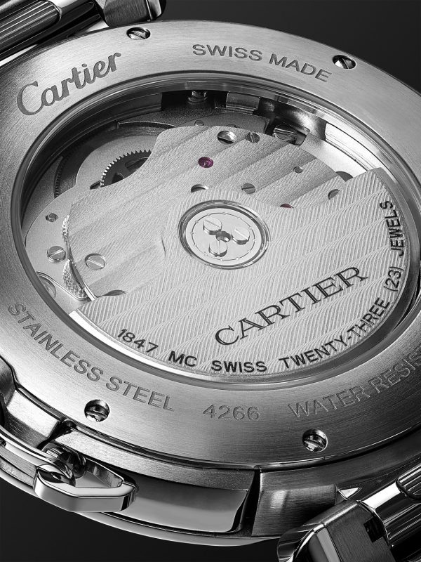Pasha de Cartier Automatic 41mm Stainless Steel and Leather Watch, Ref. No. WSPA0038 - E1 Pasha de Cartier Automatic 41mm Stainless Steel and Leather Watch, Ref. No. WSPA0038 - E1
