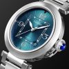 Pasha de Cartier Automatic 41mm Stainless Steel and Leather Watch, Ref. No. WSPA0038 - FR Pasha de Cartier Automatic 41mm Stainless Steel and Leather Watch, Ref. No. WSPA0038 - FR