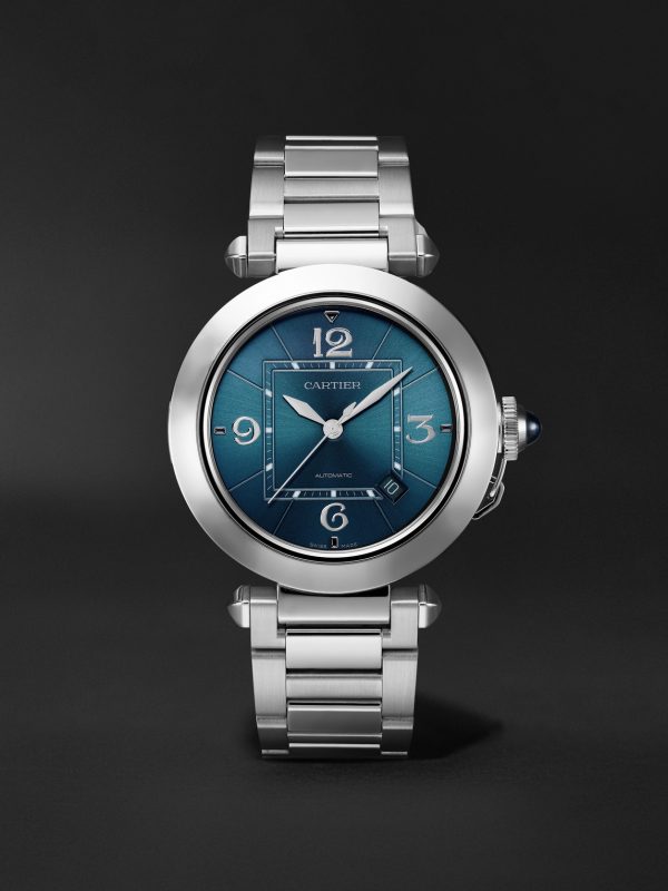 Pasha de Cartier Automatic 41mm Stainless Steel and Leather Watch, Ref. No. WSPA0038 Pasha de Cartier Automatic 41mm Stainless Steel and Leather Watch, Ref. No. WSPA0038