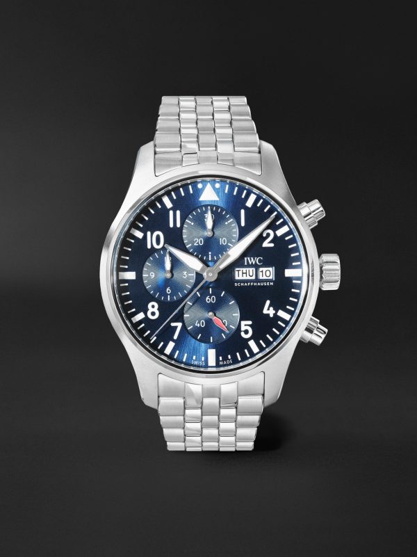 Pilot's Automatic Chronograph 43mm Stainless Steel Watch, Ref. No. IW378004