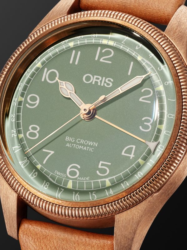 Big Crown Pointer Date Automatic 36mm Bronze and Leather Watch, Ref. No. 01 754 7749 3167-07 5 17 66BR - CU Big Crown Pointer Date Automatic 36mm Bronze and Leather Watch, Ref. No. 01 754 7749 3167-07 5 17 66BR - CU