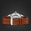 Divers Sixty-Five Date Automatic 42mm Stainless Steel and Leather Watch, Ref. No. 01 733 7720 4057-07 5 21 45 - E2