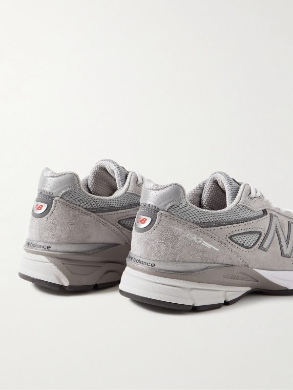 990v4 Suede and Mesh Sneakers - BK 990v4 Suede and Mesh Sneakers - BK