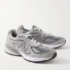 990v4 Suede and Mesh Sneakers - FR 990v4 Suede and Mesh Sneakers - FR