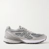 990v4 Suede and Mesh Sneakers 990v4 Suede and Mesh Sneakers
