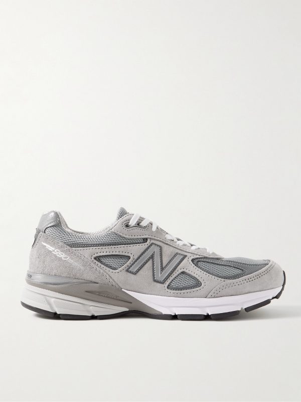 990v4 Suede and Mesh Sneakers 990v4 Suede and Mesh Sneakers