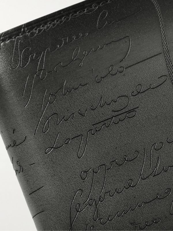 Makore Scritto Venezia Leather Billfold Wallet - CU Makore Scritto Venezia Leather Billfold Wallet - CU
