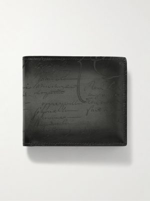 Makore Scritto Venezia Leather Billfold Wallet