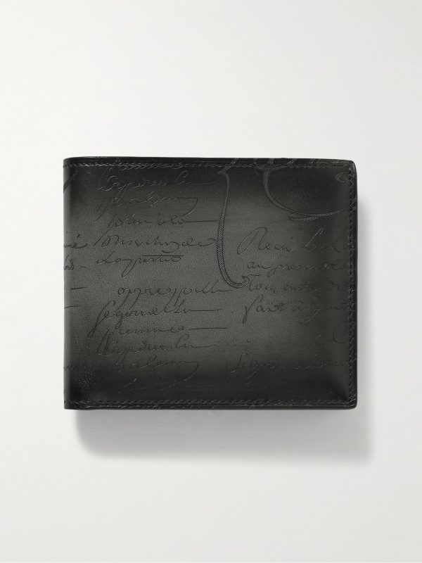 Makore Scritto Venezia Leather Billfold Wallet Makore Scritto Venezia Leather Billfold Wallet