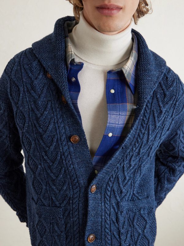 Cable-Knit Cotton Cardigan - CU Cable-Knit Cotton Cardigan - CU