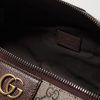 Savoy Leather-Trimmed Coated-Canvas Jacquard Wash Bag - E1 Savoy Leather-Trimmed Coated-Canvas Jacquard Wash Bag - E1