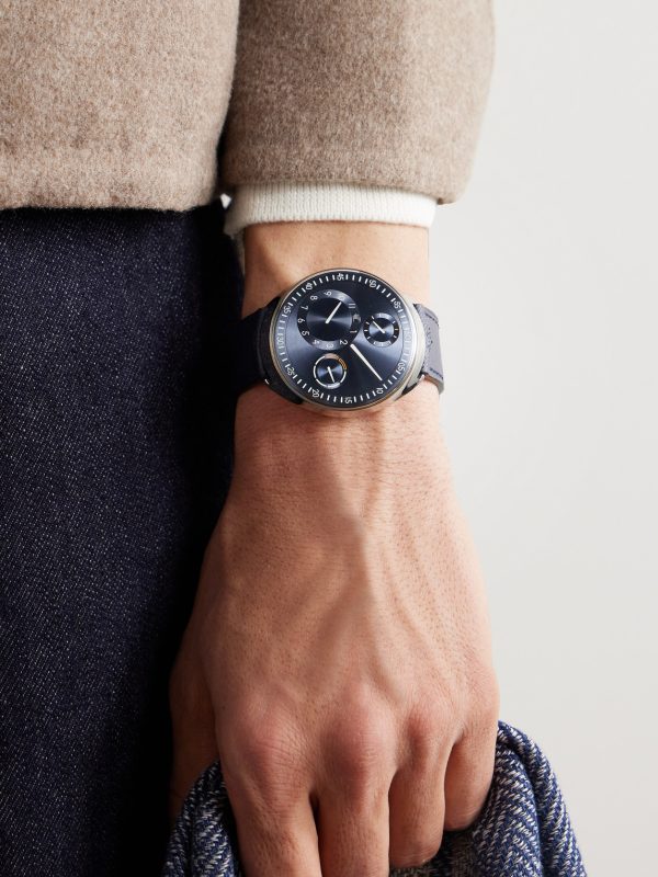 Type 1 Automatic 42mm Titanium and Leather Watch, Ref. No. Type 1 Slim N - OU Type 1 Automatic 42mm Titanium and Leather Watch, Ref. No. Type 1 Slim N - OU
