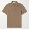 Striped Organic Cotton Polo Shirt