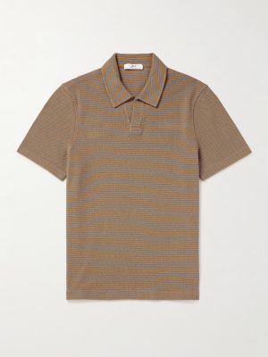 Striped Organic Cotton Polo Shirt Striped Organic Cotton Polo Shirt