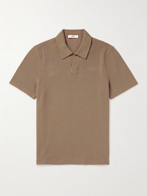 Striped Organic Cotton Polo Shirt