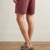 Straight-Leg Organic Cotton-Piqué Drawstring Shorts - BK Straight-Leg Organic Cotton-Piqué Drawstring Shorts - BK