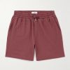 Straight-Leg Organic Cotton-Piqué Drawstring Shorts Straight-Leg Organic Cotton-Piqué Drawstring Shorts