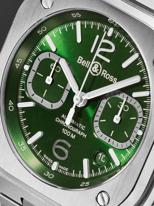 BR 05 Automatic Chronograph 42mm Stainless Steel Watch, Ref. No. BR05C-GN-ST/SST - CU BR 05 Automatic Chronograph 42mm Stainless Steel Watch, Ref. No. BR05C-GN-ST/SST - CU