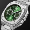BR 05 Automatic Chronograph 42mm Stainless Steel Watch, Ref. No. BR05C-GN-ST/SST - FR BR 05 Automatic Chronograph 42mm Stainless Steel Watch, Ref. No. BR05C-GN-ST/SST - FR