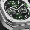 BR 05 Automatic Chronograph 42mm Stainless Steel and Rubber Watch, Ref. No. BR05C-GN-ST/SRB - CU BR 05 Automatic Chronograph 42mm Stainless Steel and Rubber Watch, Ref. No. BR05C-GN-ST/SRB - CU