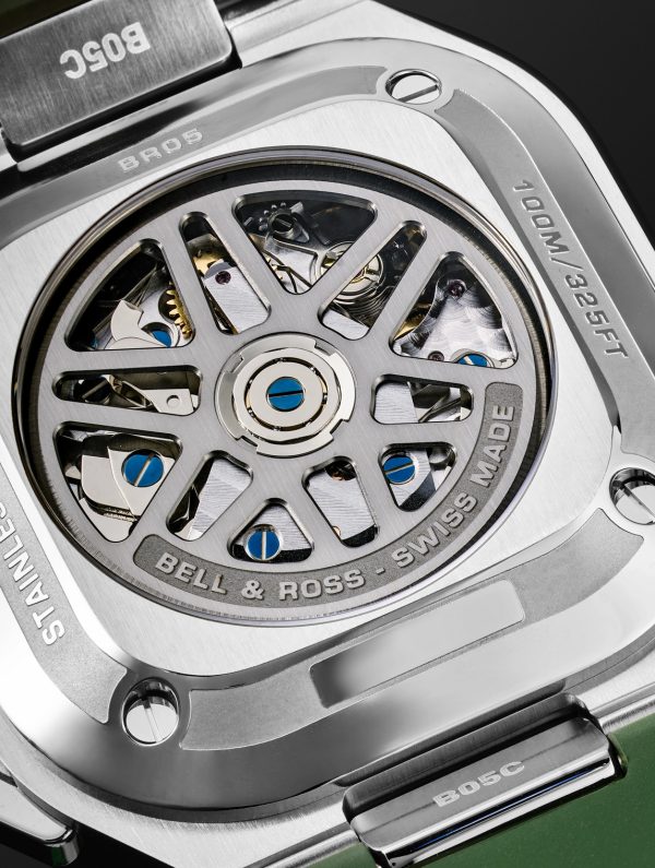 BR 05 Automatic Chronograph 42mm Stainless Steel and Rubber Watch, Ref. No. BR05C-GN-ST/SRB - E1 BR 05 Automatic Chronograph 42mm Stainless Steel and Rubber Watch, Ref. No. BR05C-GN-ST/SRB - E1