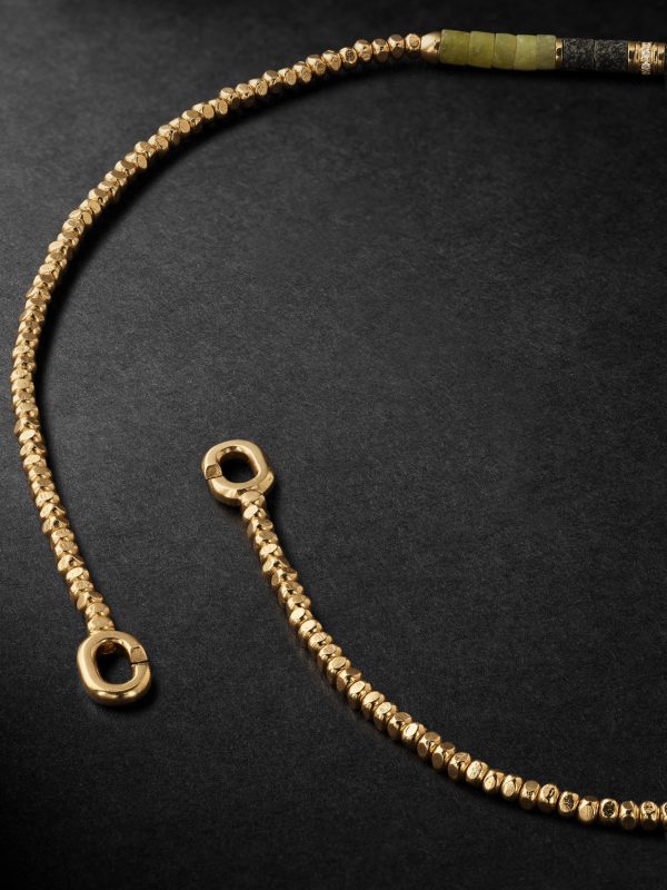 Creosote Gold, Lapis Lazuli and Diamond Wrap Bracelet - BK