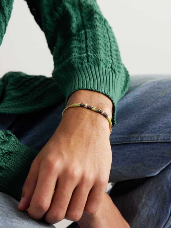 Creosote Gold, Lapis Lazuli and Diamond Wrap Bracelet - FR