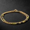 Creosote Gold, Lapis Lazuli and Diamond Wrap Bracelet