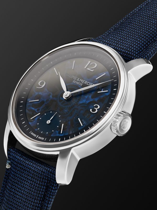 Classima Hand-Wound Skeleton 42mm Stainless Steel and Alligator Watch, Ref. No. 10735 - FR Classima Hand-Wound Skeleton 42mm Stainless Steel and Alligator Watch, Ref. No. 10735 - FR
