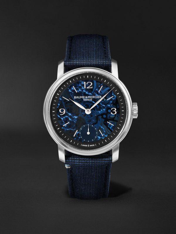Classima Hand-Wound Skeleton 42mm Stainless Steel and Alligator Watch, Ref. No. 10735 Classima Hand-Wound Skeleton 42mm Stainless Steel and Alligator Watch, Ref. No. 10735