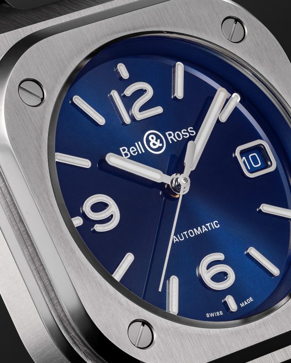 BR 05 Blue Steel Automatic 40mm Stainless Steel Watch, Ref. No. BR05A-BLU-ST/SRB - CU BR 05 Blue Steel Automatic 40mm Stainless Steel Watch, Ref. No. BR05A-BLU-ST/SRB - CU