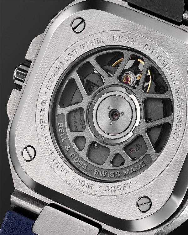 BR 05 Blue Steel Automatic 40mm Stainless Steel Watch, Ref. No. BR05A-BLU-ST/SRB - E1 BR 05 Blue Steel Automatic 40mm Stainless Steel Watch, Ref. No. BR05A-BLU-ST/SRB - E1