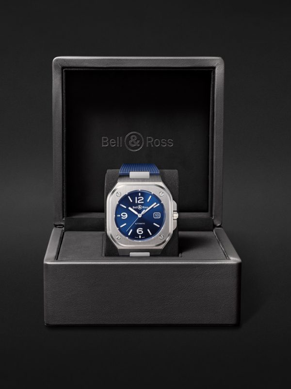 BR 05 Blue Steel Automatic 40mm Stainless Steel Watch, Ref. No. BR05A-BLU-ST/SRB - E4 BR 05 Blue Steel Automatic 40mm Stainless Steel Watch, Ref. No. BR05A-BLU-ST/SRB - E4