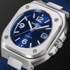 BR 05 Blue Steel Automatic 40mm Stainless Steel Watch, Ref. No. BR05A-BLU-ST/SRB - FR BR 05 Blue Steel Automatic 40mm Stainless Steel Watch, Ref. No. BR05A-BLU-ST/SRB - FR