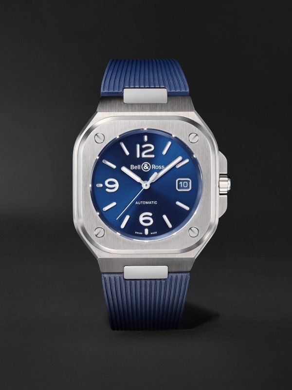 BR 05 Blue Steel Automatic 40mm Stainless Steel Watch, Ref. No. BR05A-BLU-ST/SRB BR 05 Blue Steel Automatic 40mm Stainless Steel Watch, Ref. No. BR05A-BLU-ST/SRB