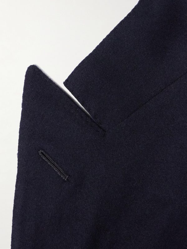Milano Double-Breasted Brushed Cashmere Blazer - E1