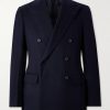 Milano Double-Breasted Brushed Cashmere Blazer
