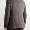 Torino Pinstripe Herringbone Cashmere-Tweed Blazer - BK Torino Pinstripe Herringbone Cashmere-Tweed Blazer - BK