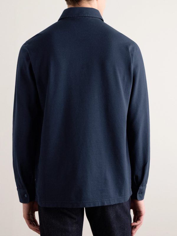 Cotton-Piqué Polo Shirt - BK Cotton-Piqué Polo Shirt - BK