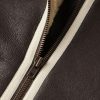 Leather-Trimmed Shearling Jacket - CU