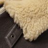 Leather-Trimmed Shearling Jacket - E1