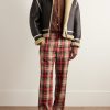 Leather-Trimmed Shearling Jacket - OU