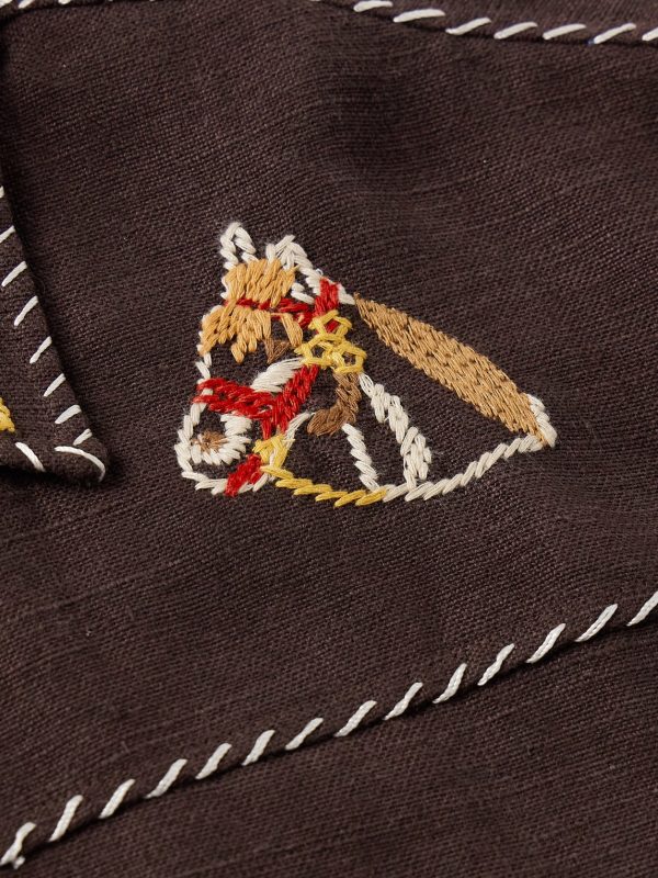 Show Pony Embroidered Linen Shirt - CU Show Pony Embroidered Linen Shirt - CU