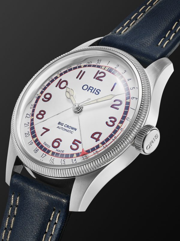 Hank Aaron Limited Edition Automatic 40mm Stainless Steel and Leather Watch, Ref. No. 01 754 7785 4081-Set - FR Hank Aaron Limited Edition Automatic 40mm Stainless Steel and Leather Watch, Ref. No. 01 754 7785 4081-Set - FR