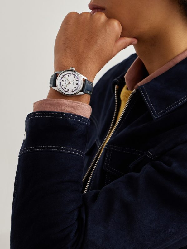 Hank Aaron Limited Edition Automatic 40mm Stainless Steel and Leather Watch, Ref. No. 01 754 7785 4081-Set - OU Hank Aaron Limited Edition Automatic 40mm Stainless Steel and Leather Watch, Ref. No. 01 754 7785 4081-Set - OU
