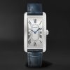 Tank Américaine Automatic 44.4mm Stainless Steel and Alligator Watch, Ref. No. WSTA0083 Tank Américaine Automatic 44.4mm Stainless Steel and Alligator Watch, Ref. No. WSTA0083